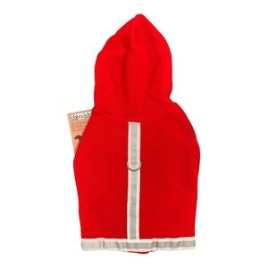 Doggiduds Red Hoodie Shirt Size Medium Dog Costume Dogwear Reflective Trim